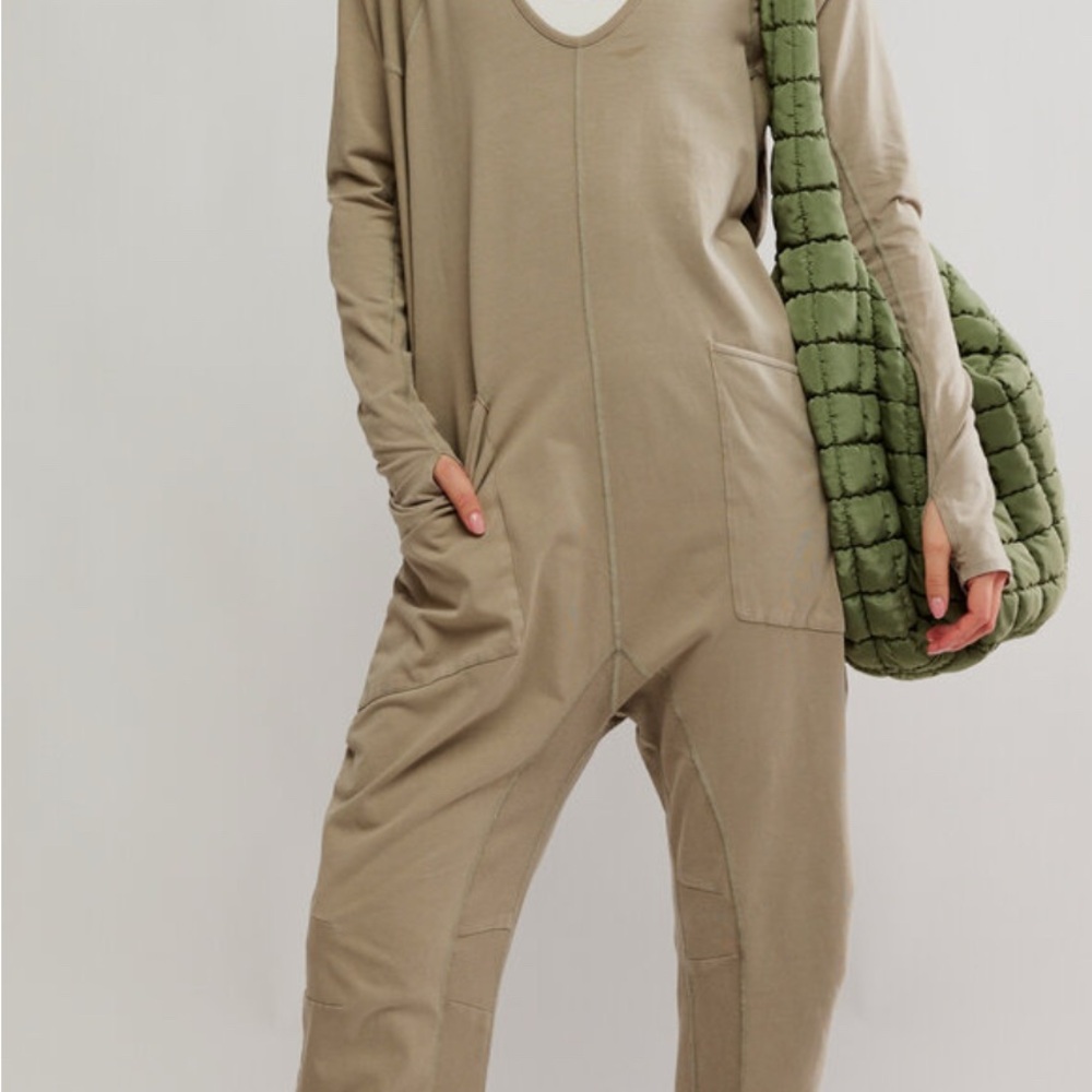 Free People Tan Jumpsuit
